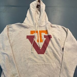 Virginia Tech VT Hoodie Homefield XXL Mens Super soft grey Logo NCAA Hokies